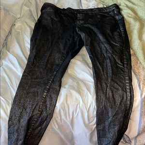 Black sparkle jeans